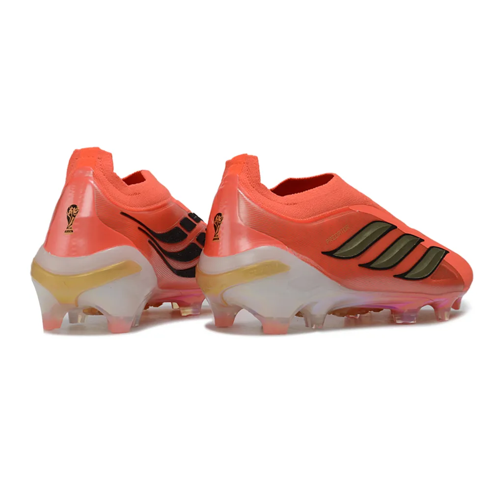 Chuteira Campo Adidas Predator LL 26 Elite FG Laranja e Dourado