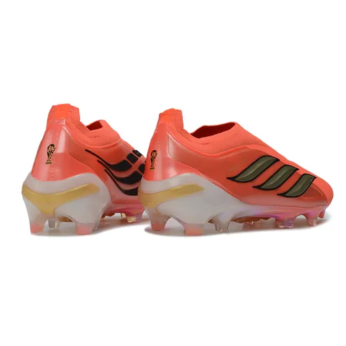 Chuteira Campo Adidas Predator LL 26 Elite FG Laranja e Dourado