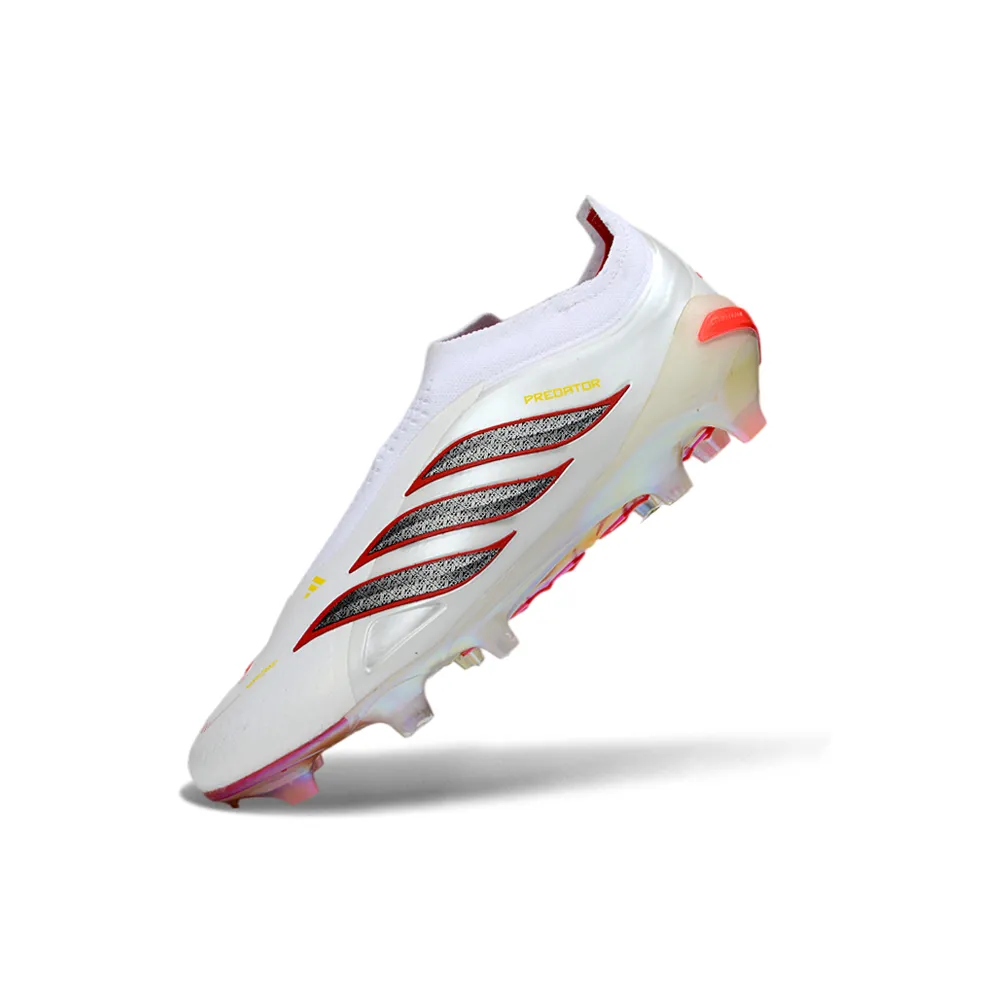 Chuteira Campo Adidas Predator LL 26 Elite FG Branco e Cinza