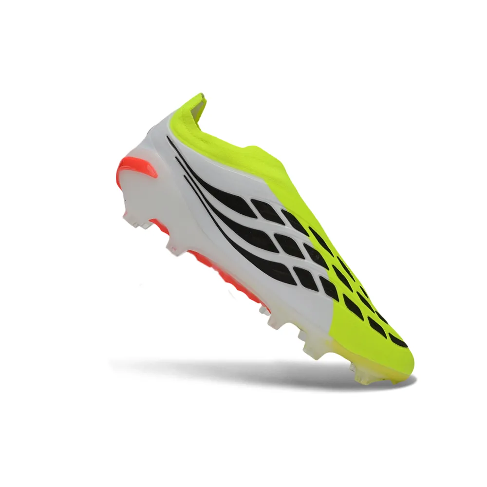 Chuteira Campo Adidas Predator LL 26 Elite FG Branco e Amarelo