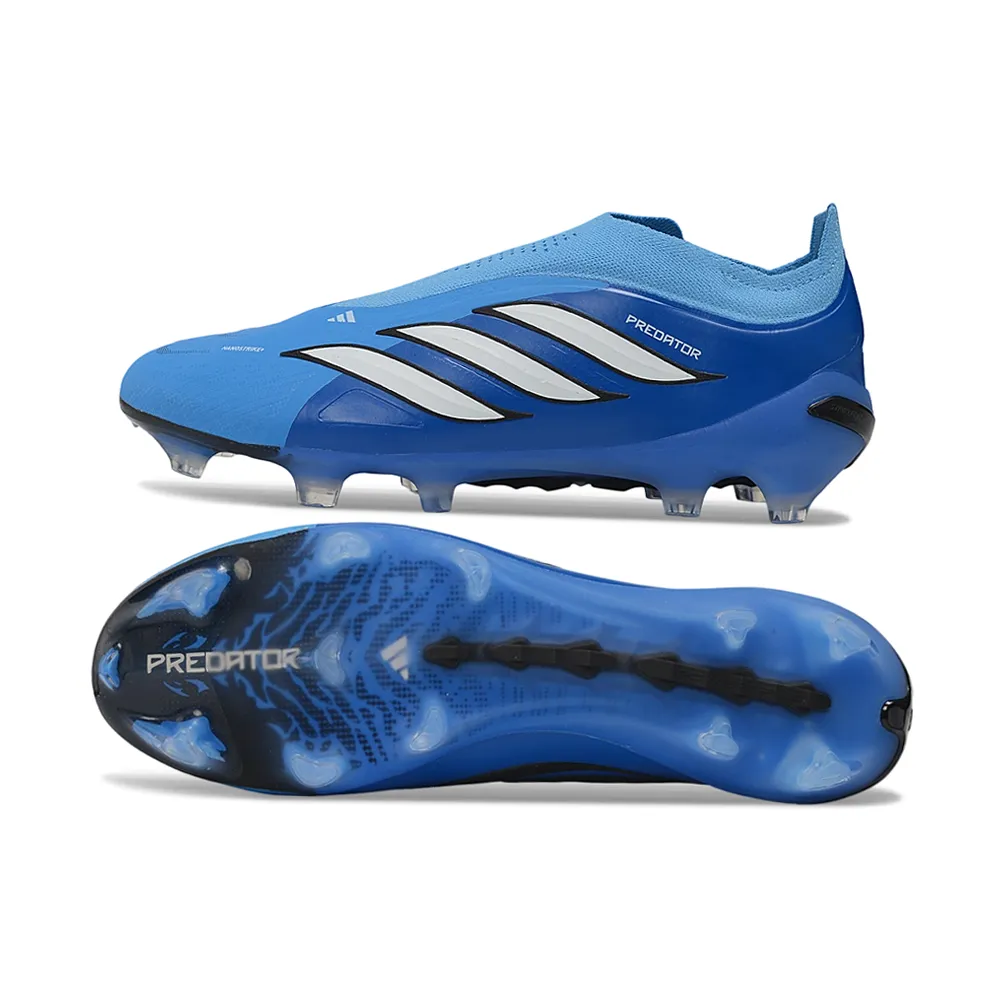 Chuteira Campo Adidas Predator LL 26 Elite FG Azul e Branco