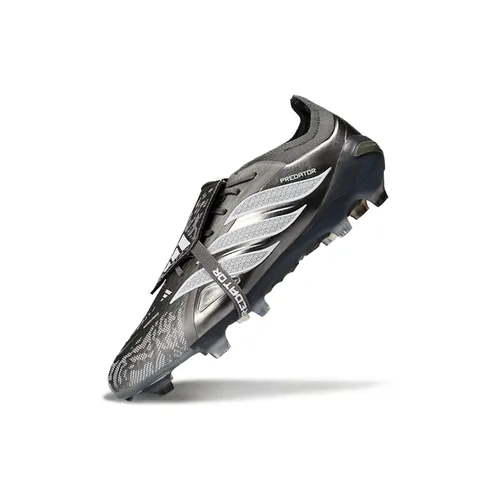 Chuteira Campo Adidas Predator Tongue 26 Elite FG Cinza