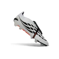 Chuteira Campo Adidas Predator Tongue 26 Elite FG Branco, Preto e Laranja - imagem 6
