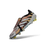 Chuteira Campo Adidas Predator Tongue 26 Elite FG Laranja e Preto - imagem 4