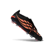 Chuteira Campo Adidas Predator Tongue 26 Elite FG Preto e Laranja - imagem 5