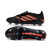 Chuteira Campo Adidas Predator Tongue 26 Elite FG Preto e Laranja - imagem 6