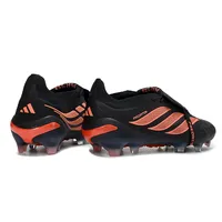Chuteira Campo Adidas Predator Tongue 26 Elite FG Preto e Laranja - imagem 4