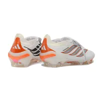 Chuteira Campo Adidas Predator Tongue 26 Elite FG Branco e Laranja - imagem 3