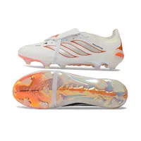 Chuteira Campo Adidas Predator Tongue 26 Elite FG Branco e Laranja - imagem 2