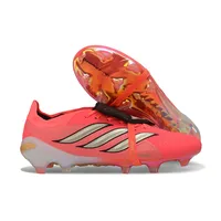 Chuteira Campo Adidas Predator Tongue 26 Elite FG Rosa, Preto e Dourado - imagem 3