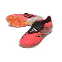 Chuteira Campo Adidas Predator Tongue 26 Elite FG Rosa, Preto e Dourado - imagem 4