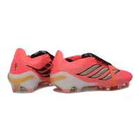 Chuteira Campo Adidas Predator Tongue 26 Elite FG Rosa, Preto e Dourado - imagem 6