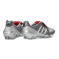 Chuteira Campo Adidas Predator Mania FG Cinza e Vermelho - imagem 6