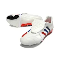 Chuteira Campo Adidas Predator Mania FG Branco, Azul e Vermelho - imagem 6