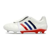 Chuteira Campo Adidas Predator Mania FG Branco, Azul e Vermelho - imagem 1