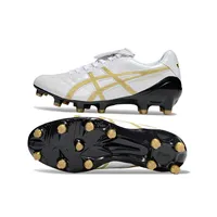 Chuteira Campo Asics Lethal Testimonial 4 FG Branca, Dourado e Preto - imagem 5