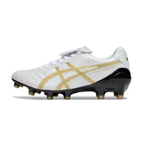 Chuteira Campo Asics Lethal Testimonial 4 FG Branca, Dourado e Preto - imagem 1
