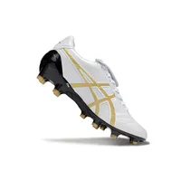 Chuteira Campo Asics Lethal Testimonial 4 FG Branca, Dourado e Preto - imagem 2