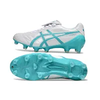 Chuteira Campo Asics Lethal Testimonial 4 FG Branco e Azul - imagem 4
