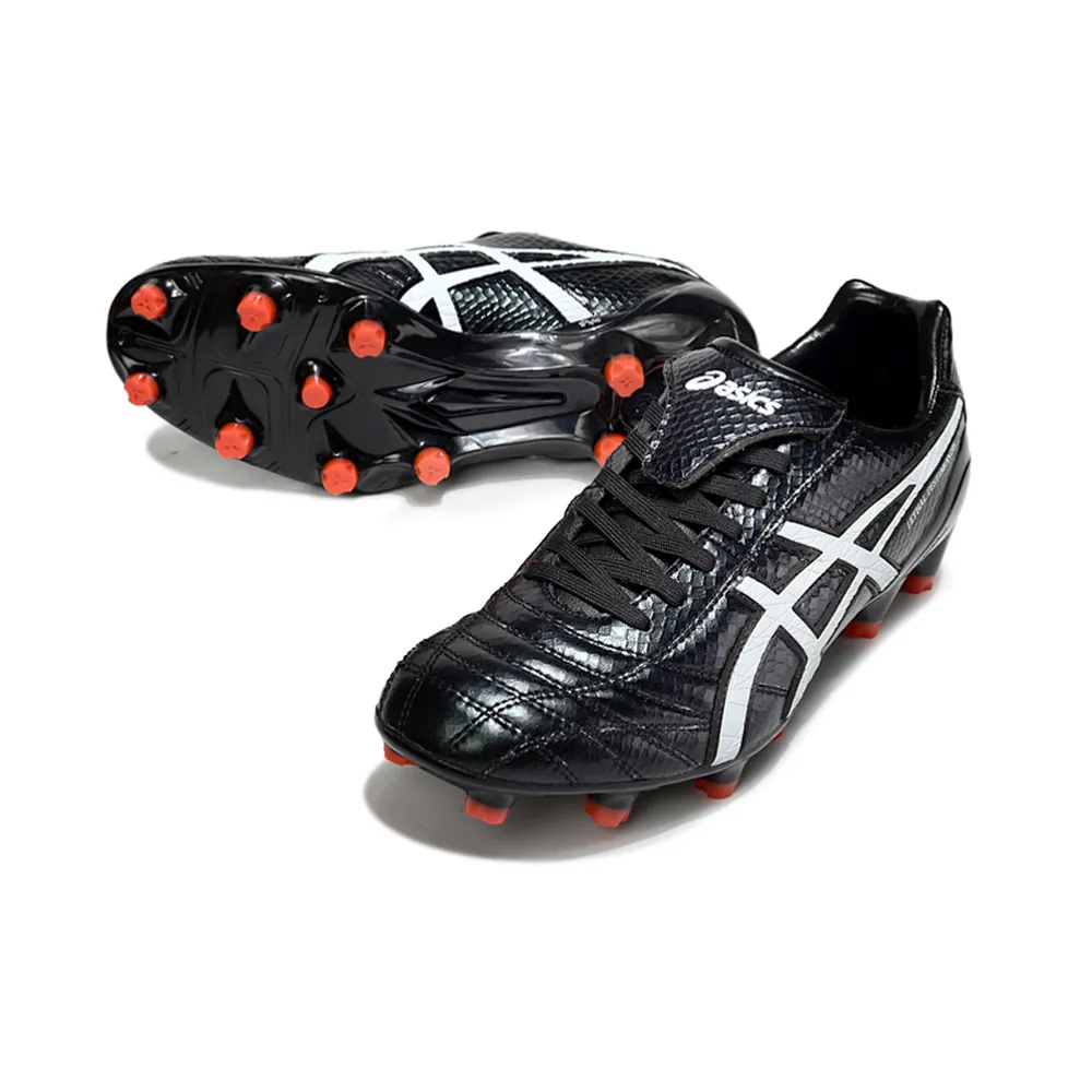 Chuteira Campo Asics Lethal Testimonial 4 FG Preto e Branco