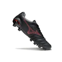 Chuteira Campo Mizuno Morelia Neo 4 Beta FG Preto e Vermelho - imagem 4