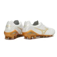 Chuteira Campo Mizuno Morelia Neo 4 Beta FG Branco e Dourado - imagem 2