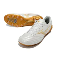 Chuteira Campo Mizuno Morelia Neo 4 Beta FG Branco e Dourado - imagem 3