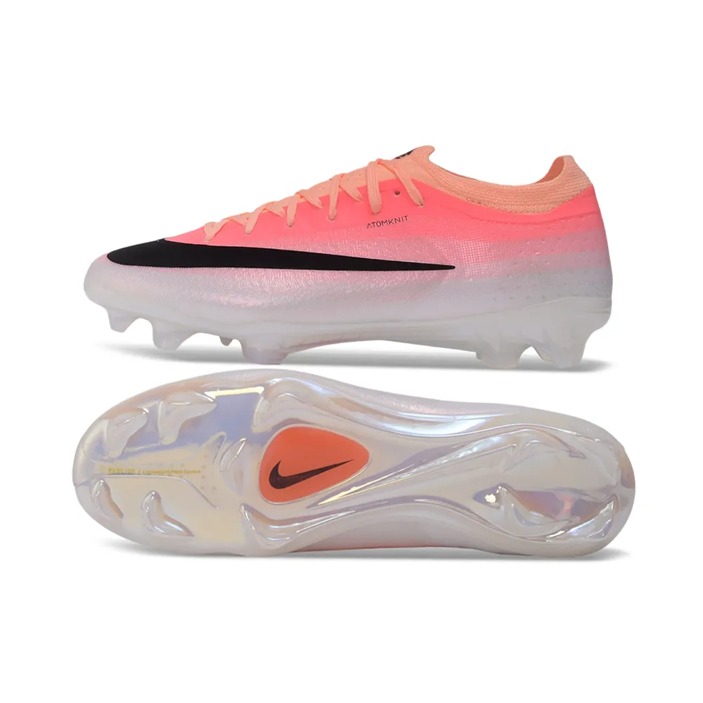 Chuteira Campo Nike Mercurial Vapor 17 Elite FG Rosa e Branco