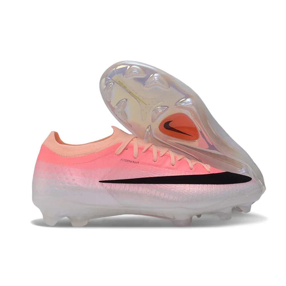 Chuteira Campo Nike Mercurial Vapor 17 Elite FG Rosa e Branco