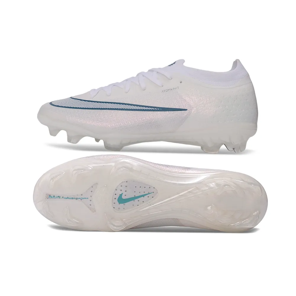Chuteira Campo Nike Mercurial Vapor 17 Elite FG Branco e Azul