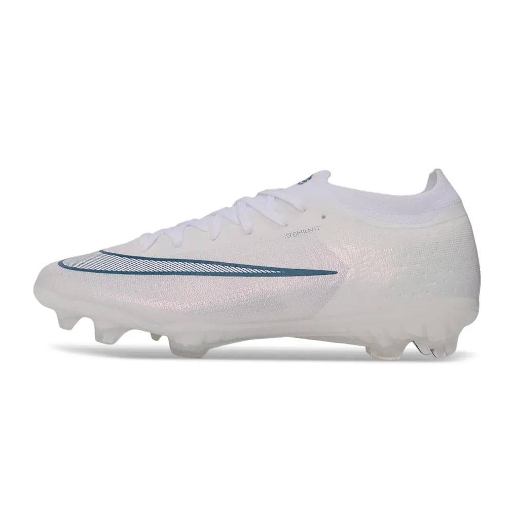 Chuteira Campo Nike Mercurial Vapor 17 Elite FG Branco e Azul