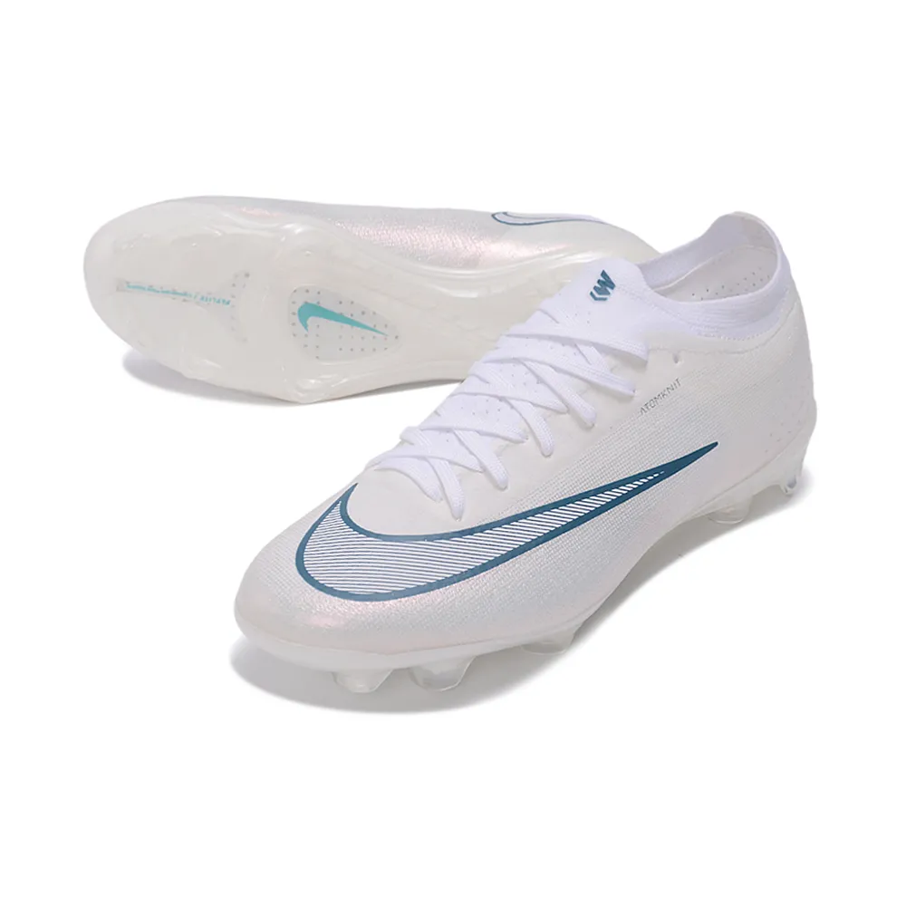 Chuteira Campo Nike Mercurial Vapor 17 Elite FG Branco e Azul