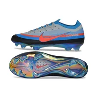 Chuteira Campo Nike Mercurial Vapor 17 Elite FG Azul, Preto e Laranja - imagem 7