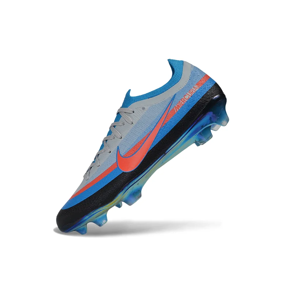 Chuteira Campo Nike Mercurial Vapor 17 Elite FG Azul, Preto e Laranja