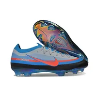 Chuteira Campo Nike Mercurial Vapor 17 Elite FG Azul, Preto e Laranja - imagem 3