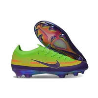 Chuteira Campo Nike Mercurial Vapor 17 Elite FG Verde e Roxo - imagem 6