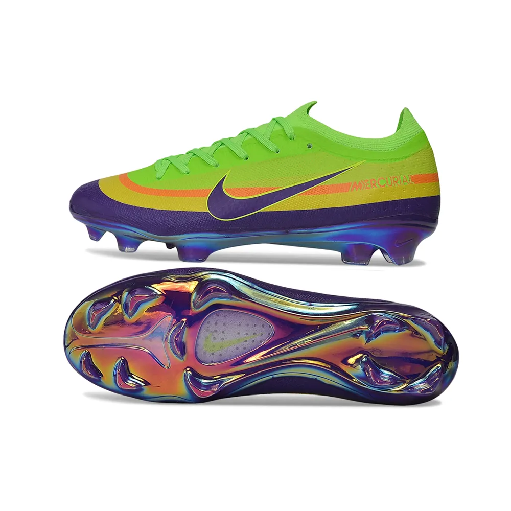Chuteira Campo Nike Mercurial Vapor 17 Elite FG Verde e Roxo