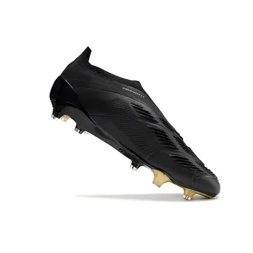 Chuteira Campo Adidas Predator LL Elite FG Preta e Dourado