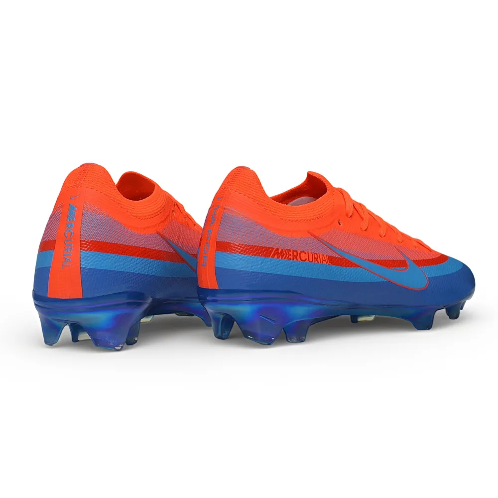 Chuteira Campo Nike Mercurial Vapor 17 Elite FG  Laranja e  Azul