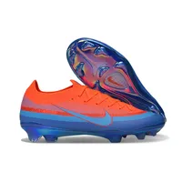 Chuteira Campo Nike Mercurial Vapor 17 Elite FG  Laranja e  Azul - imagem 7