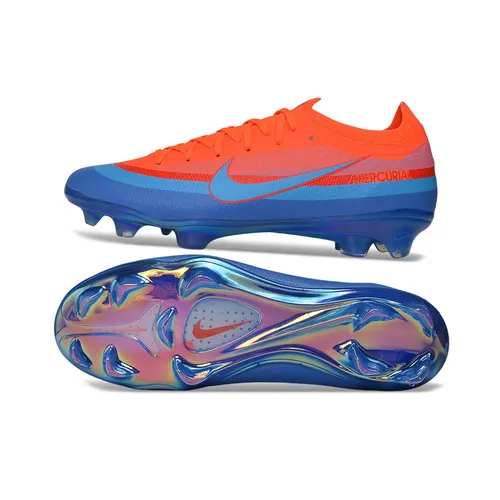 Chuteira Campo Nike Mercurial Vapor 17 Elite FG  Laranja e  Azul