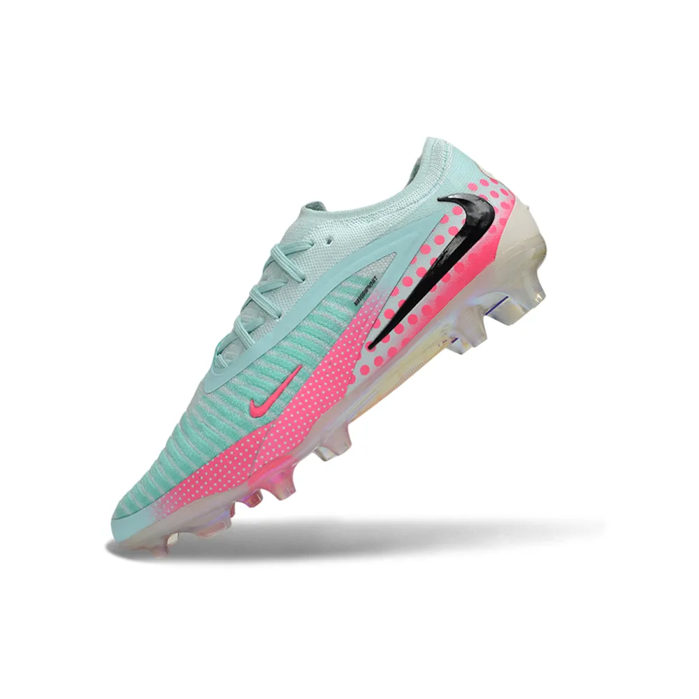 Chuteira Campo Nike Phantom GX 6 Elite FG Azul e Rosa