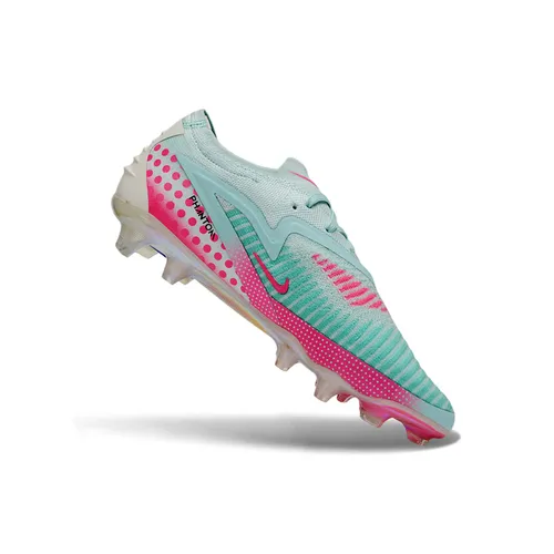 Chuteira Campo Nike Phantom GX 6 Elite FG Azul e Rosa