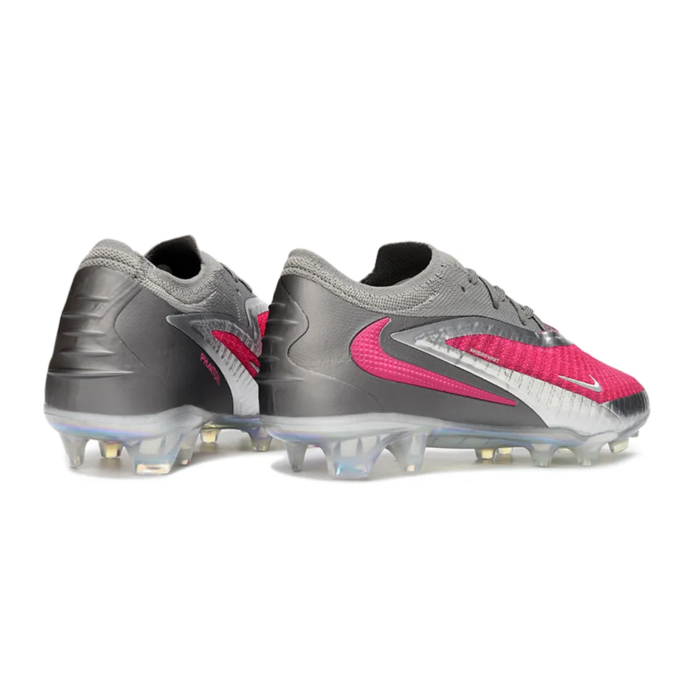 Chuteira Campo Nike Phantom GX 6 Elite FG Cinza e Rosa