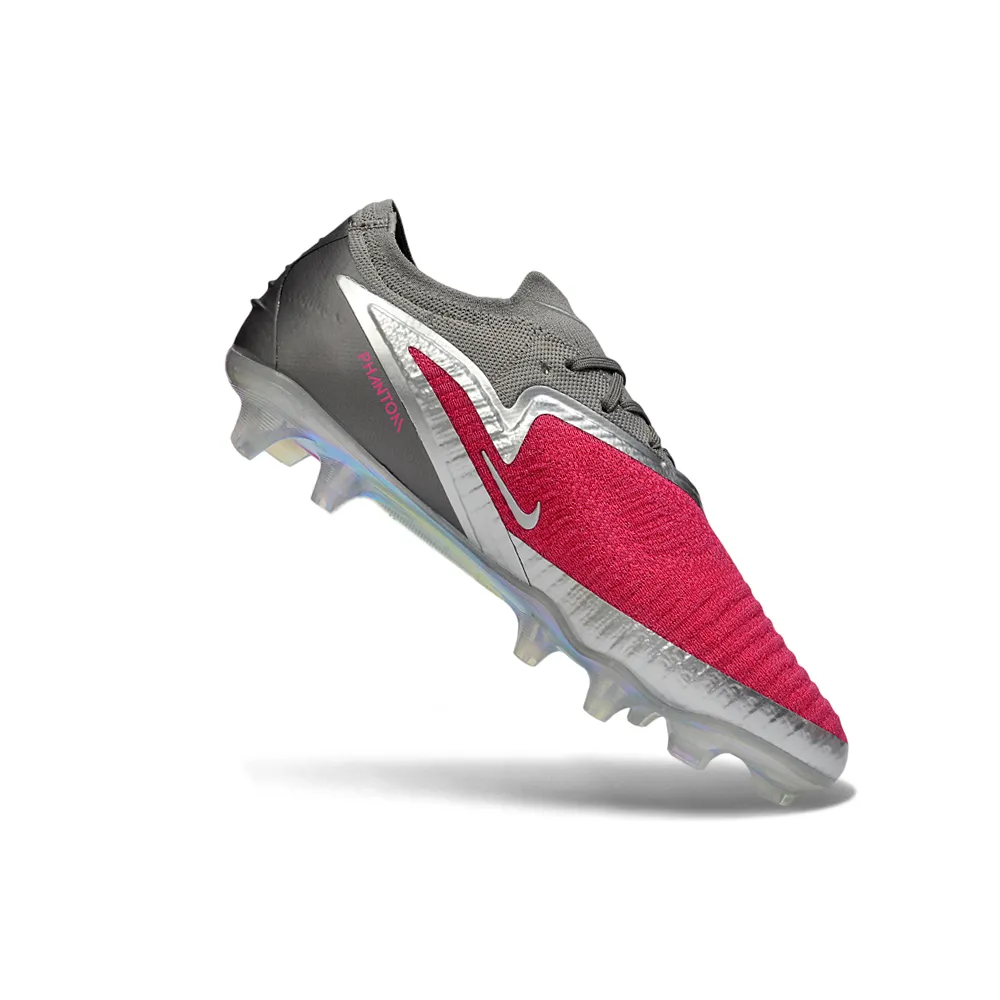 Chuteira Campo Nike Phantom GX 6 Elite FG Cinza e Rosa