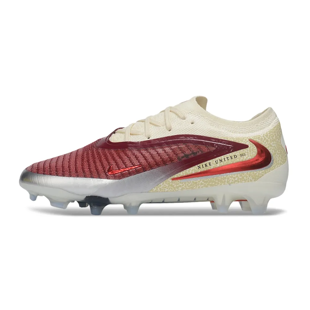 Chuteira Campo Nike Phantom GX 6 Elite FG Marrom e Bege
