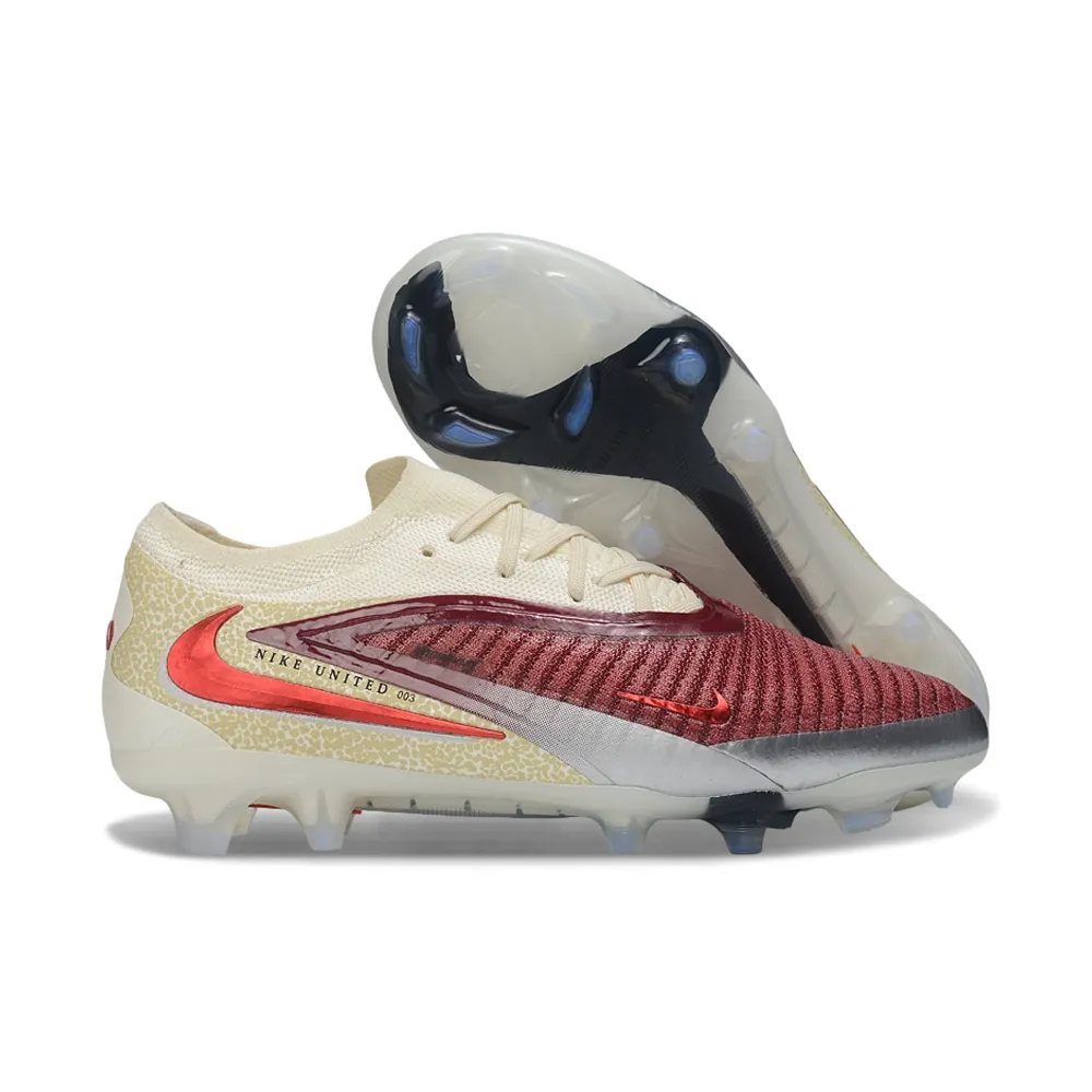 Chuteira Campo Nike Phantom GX 6 Elite FG Marrom e Bege