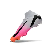 Chuteira Campo Nike Air Zoom Mercurial Superfly 10 Elite FG Rosa, Branco e Preto - imagem 6