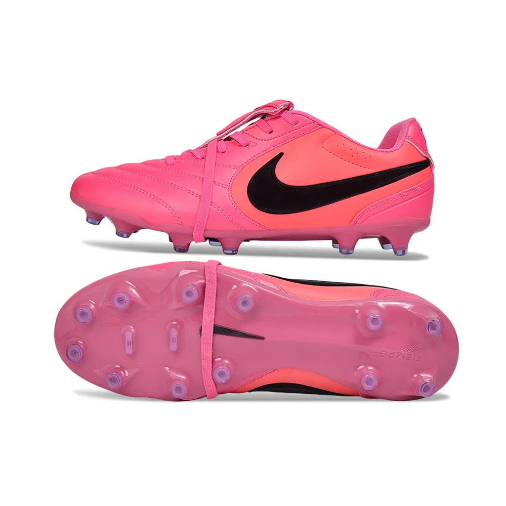 Chuteira Campo Nike Tiempo Ligera Pro FG Rosa