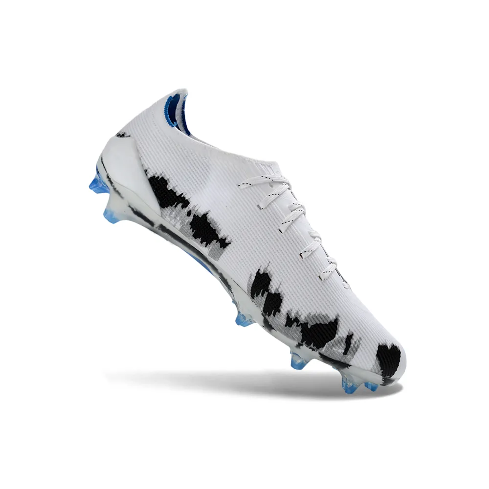 Chuteira Campo Puma Ultra Ultimate FG Branco e Azul